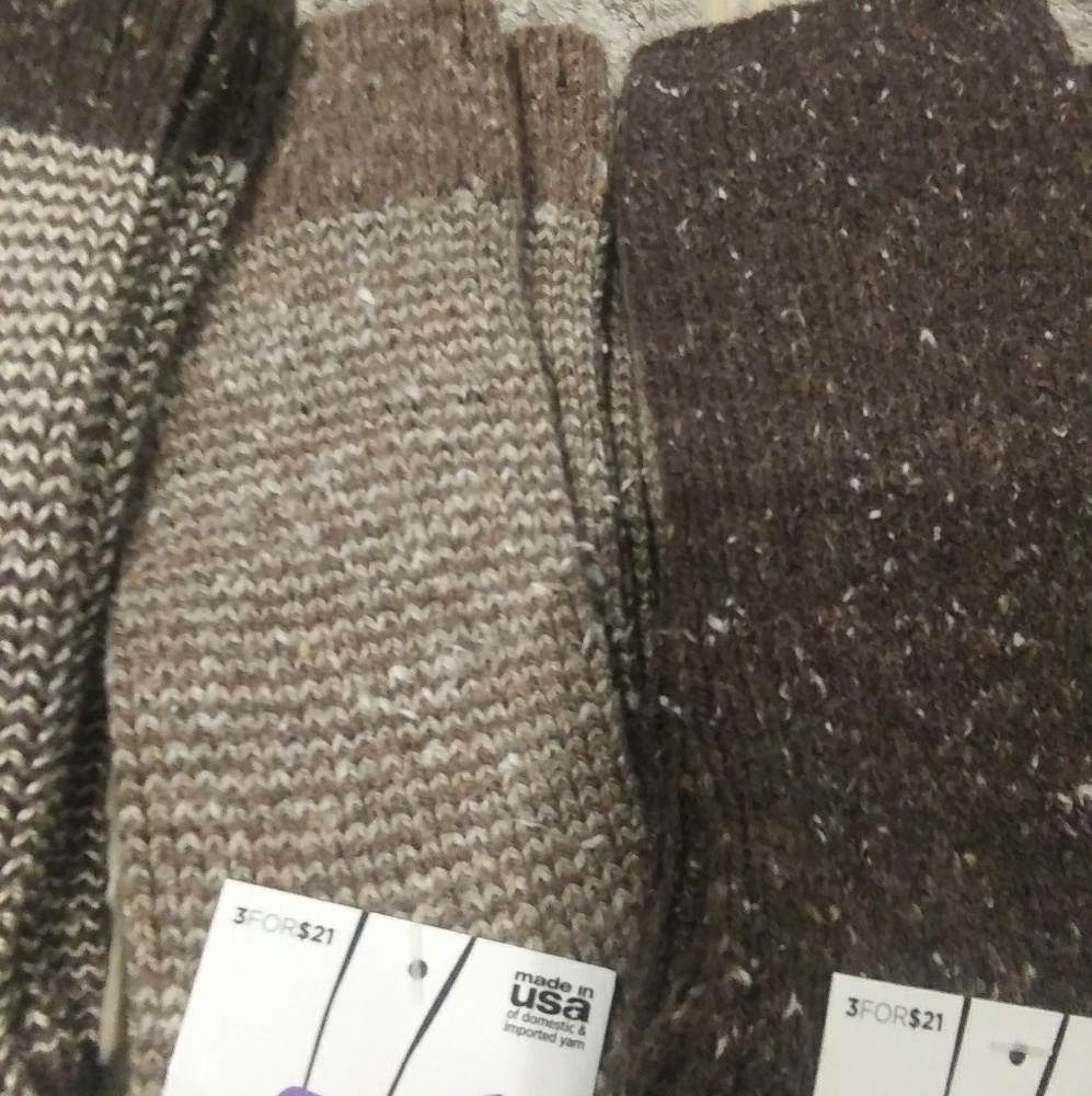 3 pairs of boot socks